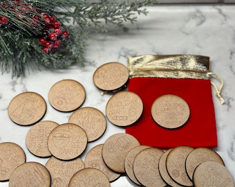 Weihnachtsaktivitäts Token | Urlaub Bucket List Abenteuer