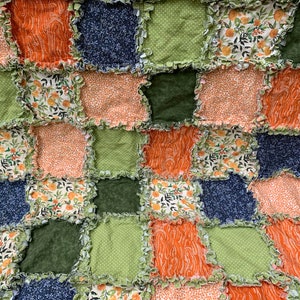 Orange Bird - Inspired Rag Quilt