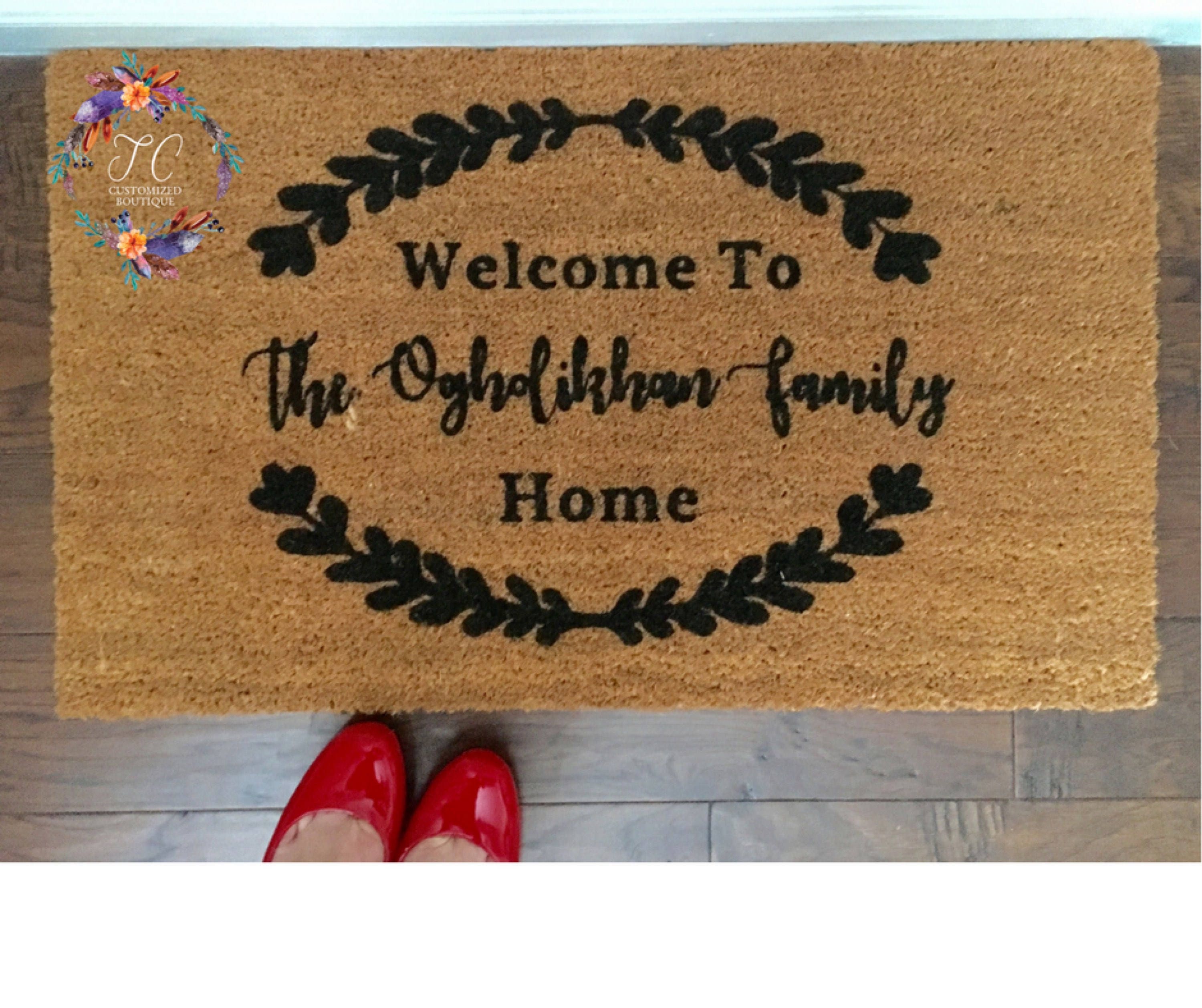 Family Mat Family Doormat Family Mat Family Rug Etsy