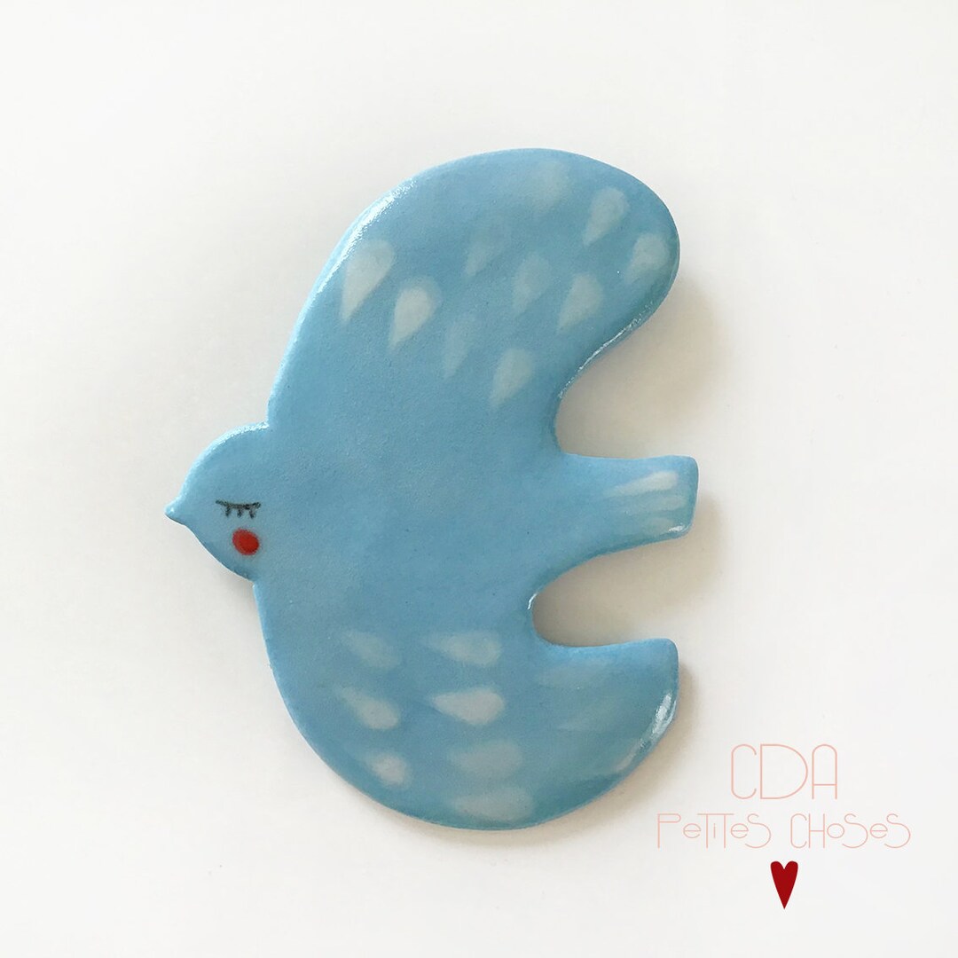 NACH - CHARM'S OISEAU BLEU EN PORCELAINE