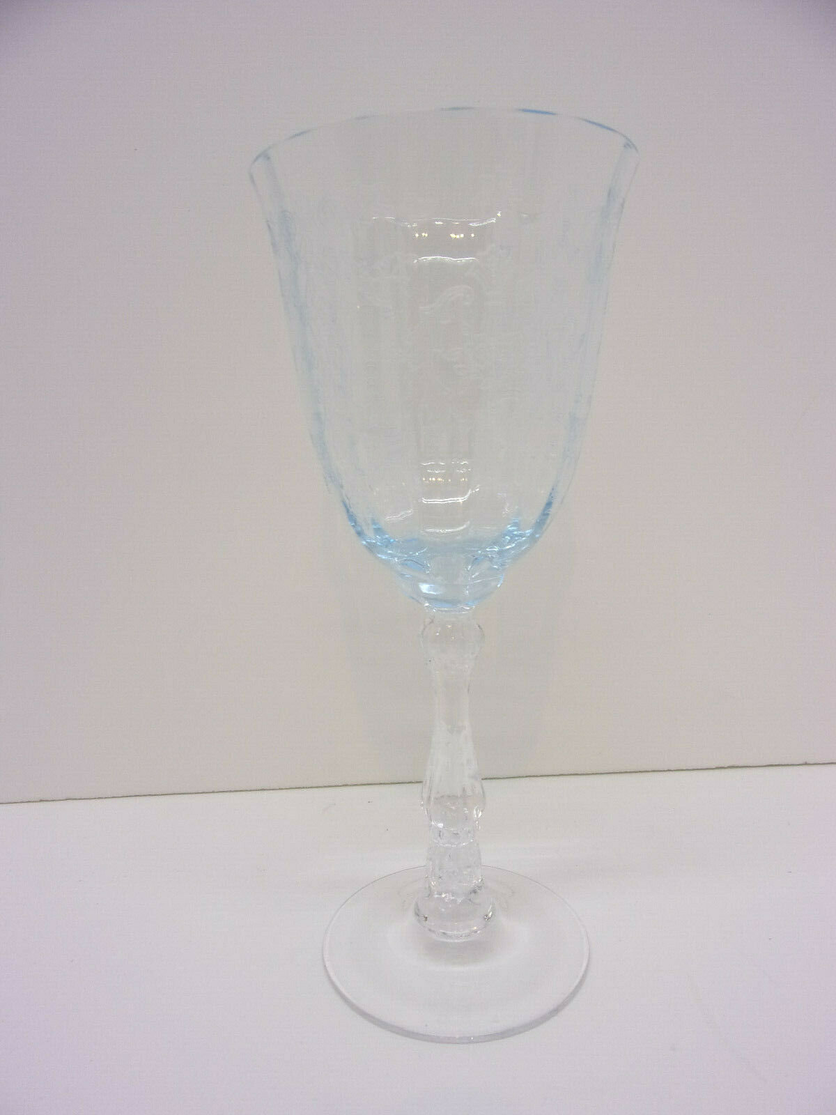 Fostoria Blue Navarre Pattern 7 5/8 Goblet Etsy