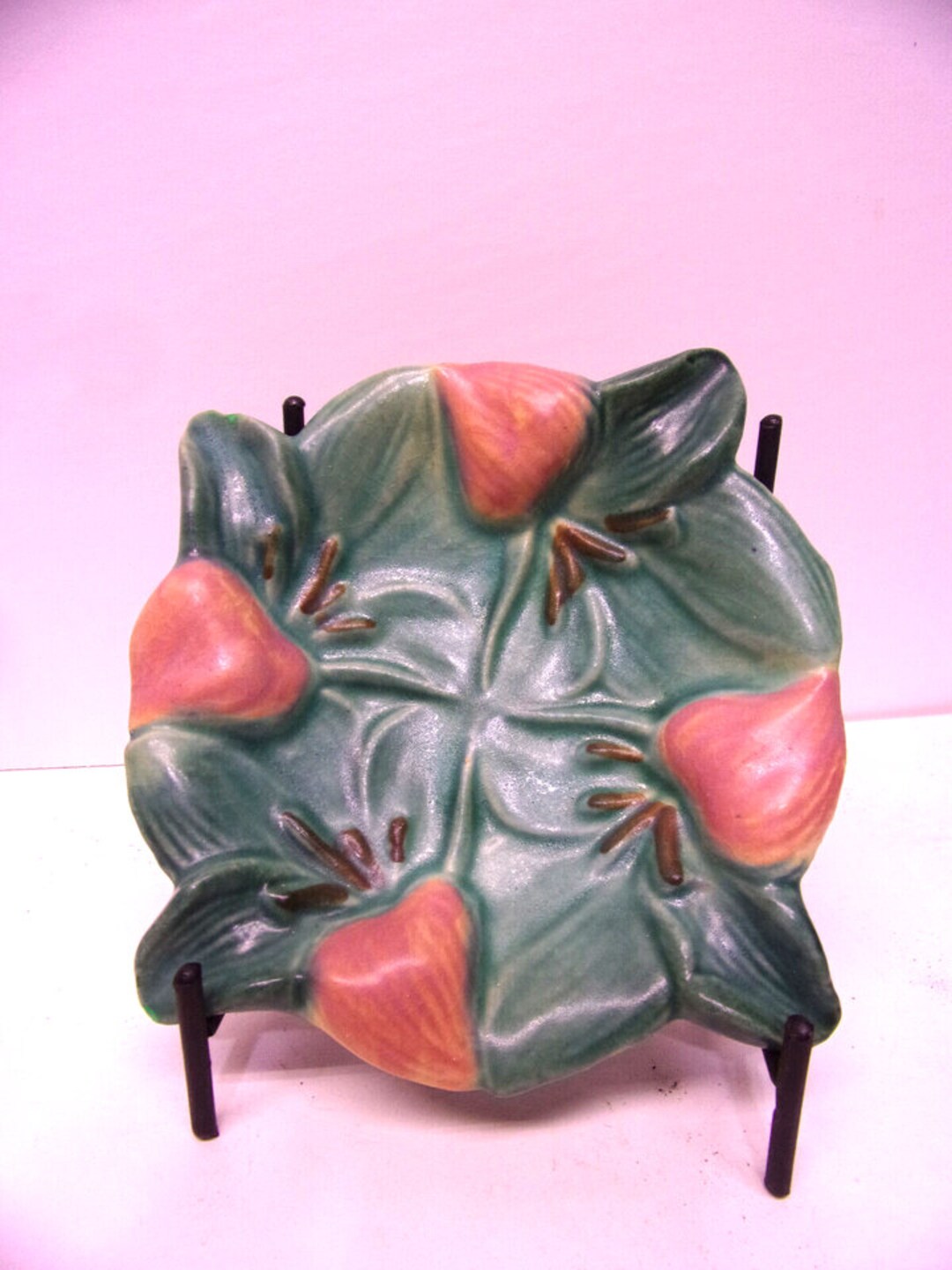 Rare Roseville Bleeding Hearts Pattern Ashtray DINGED - Etsy