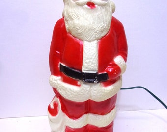 Blow Mold 13 1/2" Santa Claus