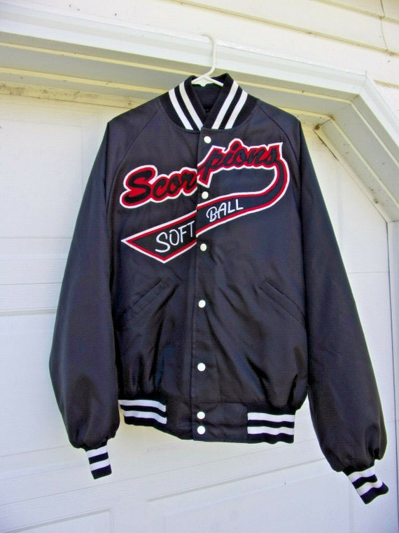 1960s NOS Retro Baseball Jacket Scorpions Softball