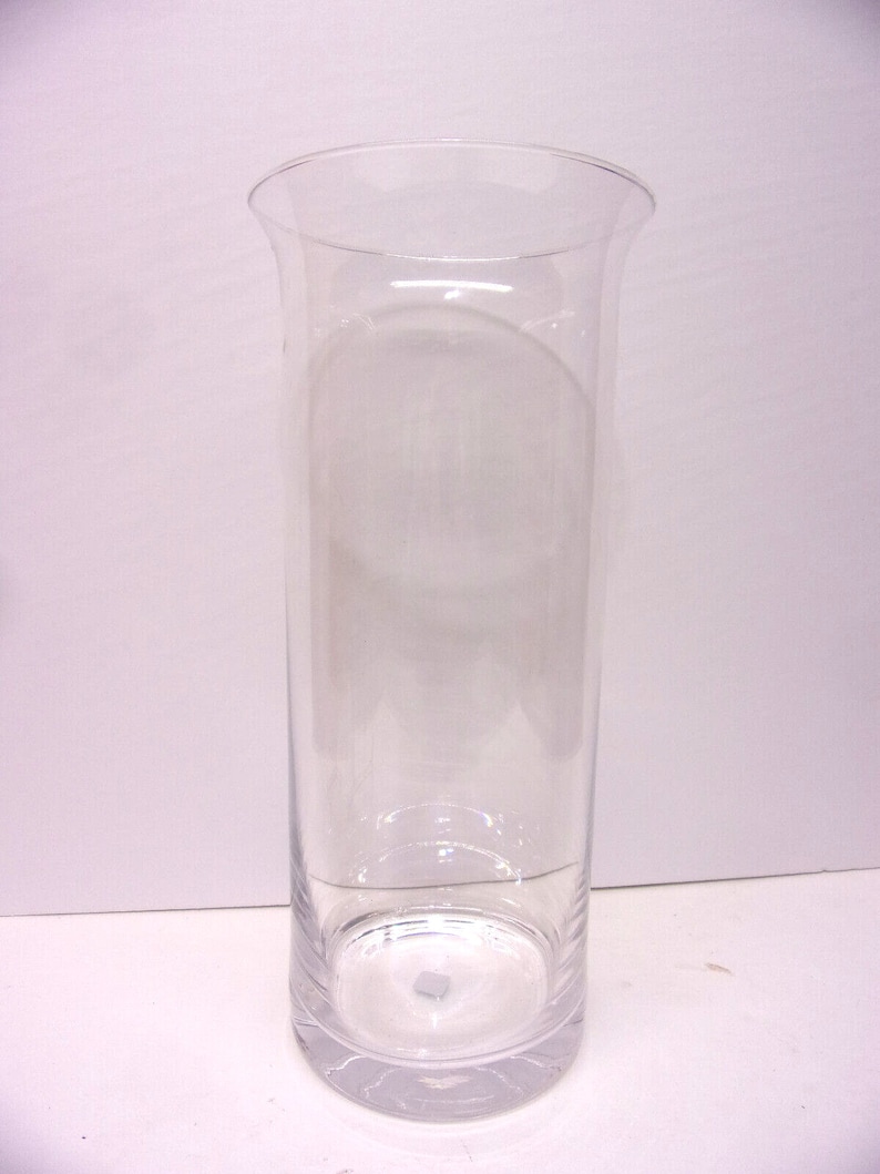 Partylite 13 Clear Glass Pillar Candle Holder Etsy