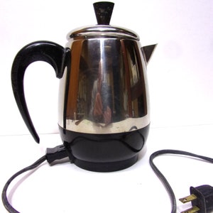 Farberware FCP412 Coffee Pot Percolator Cord 1/2 inch Wide, 2 Pin, 6 Foot