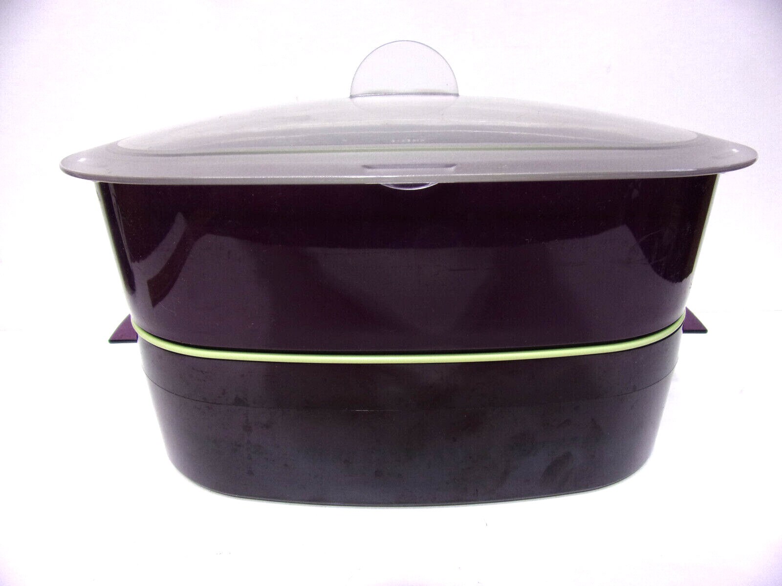 Tupperware 6 Pc Oval Microwave Stack Cooker Micro Steamer