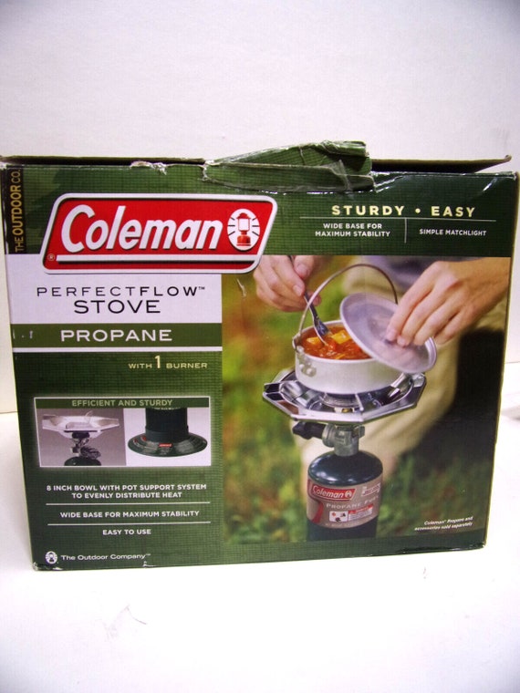 Coleman Perfect-flow 8 One Burner Propane Stove 5431B OPENED BOX 