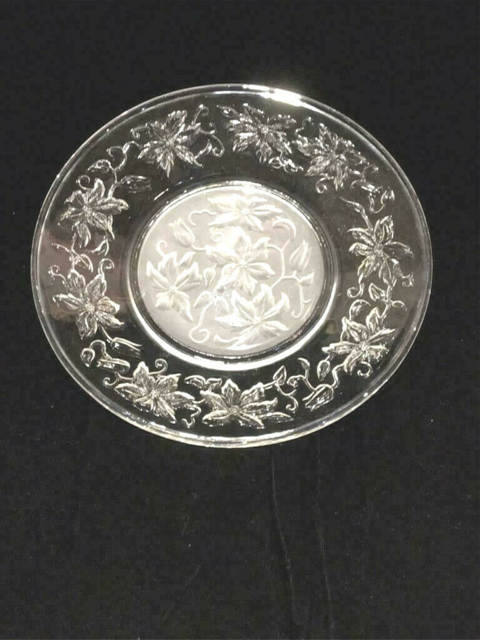 Princess House Fantasia pattern 8 Frosted Center Plate Etsy