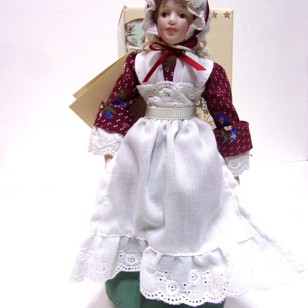 NIB 1991 Avon 8 1/2" Early American Doll