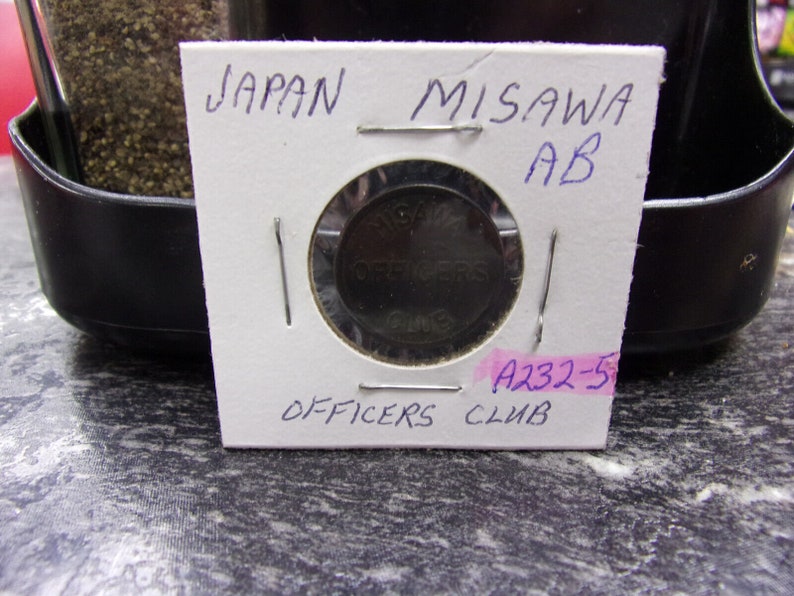 Japan Misawa AFB Officers Club Token Etsy