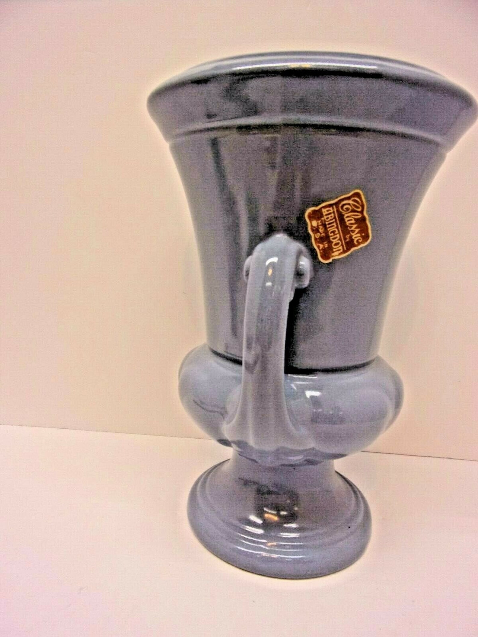 Abingdon Pottery Art Deco 9 3/4 Vase Blue Etsy