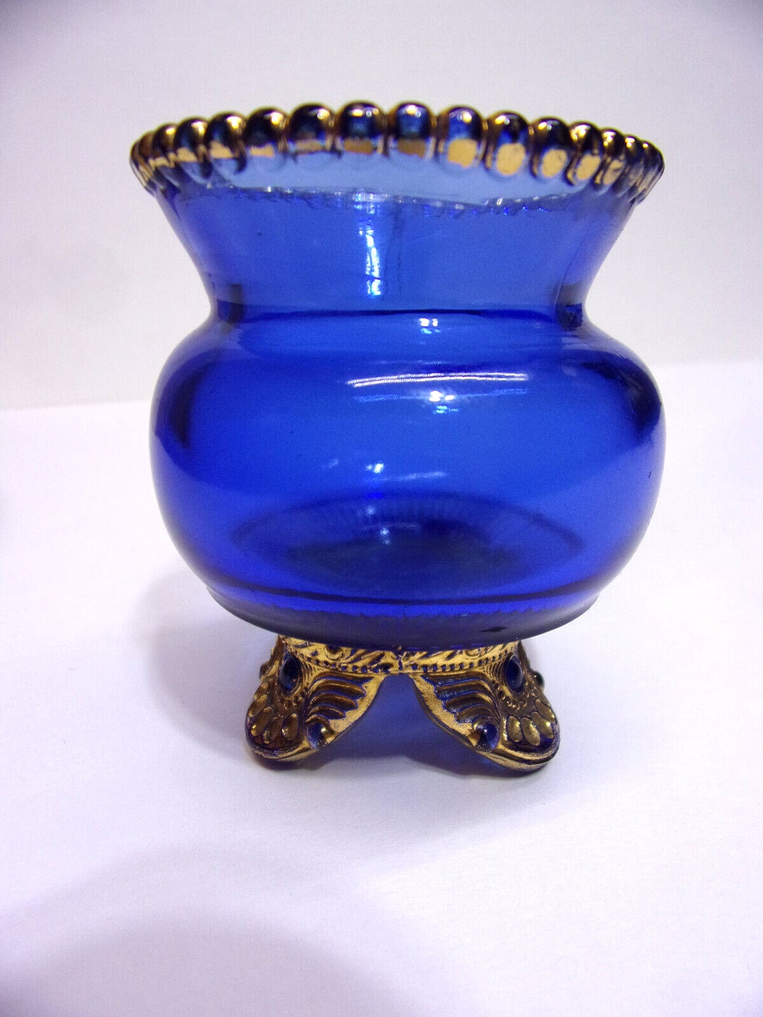 Rare Cobalt Blue EAPG Colorado Pattern Toothpick Holder - Etsy