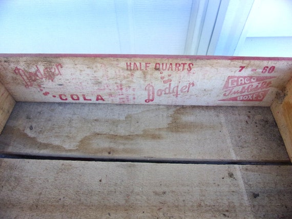Antique Dodger Cola Wooden Case - image 2