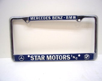 thumbnail image 2 of 2x Carbon Fiber Racing Style License Plate Frame For Mercedes Benz – Sporty Look, Universal Fit 2 of 2