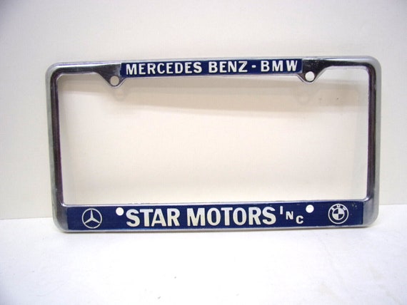 Vintage bmw license plate frame deals
