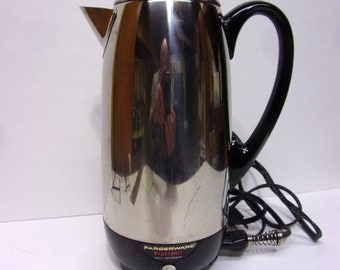 Farberware Superfast Electric Percolator, Model 134 Stainless