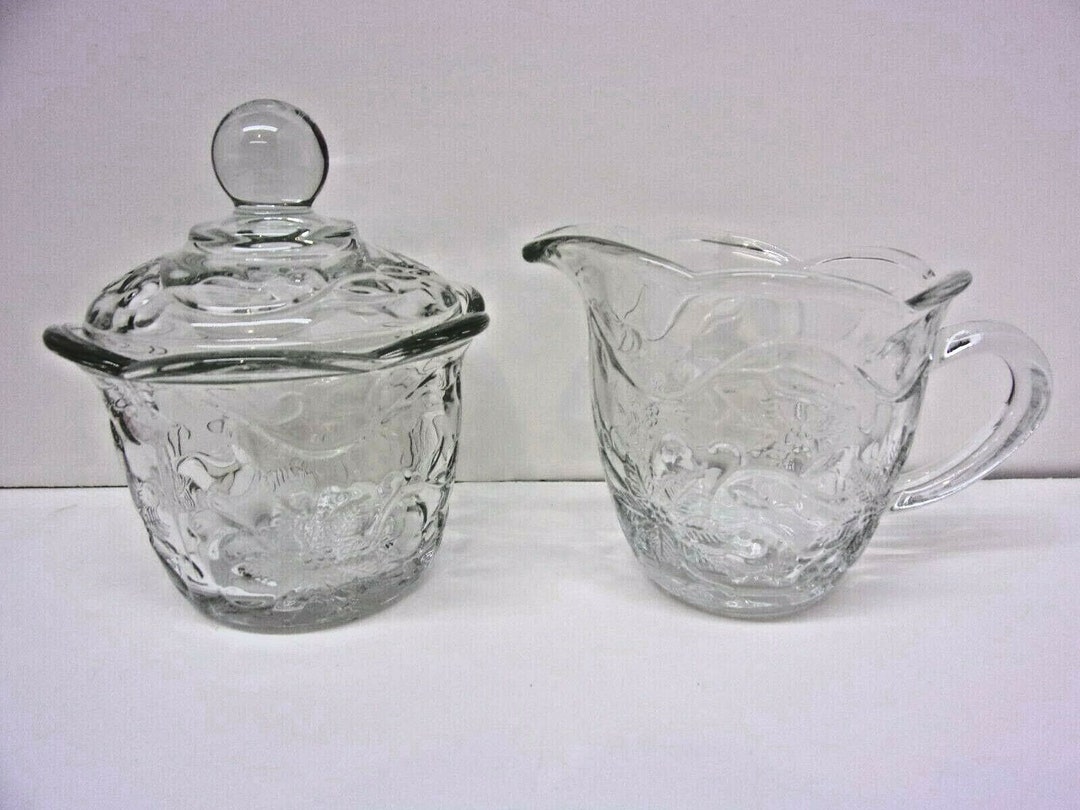 New Vintage Princess House Fantasia Creamer and Sugar 5242 Etsy