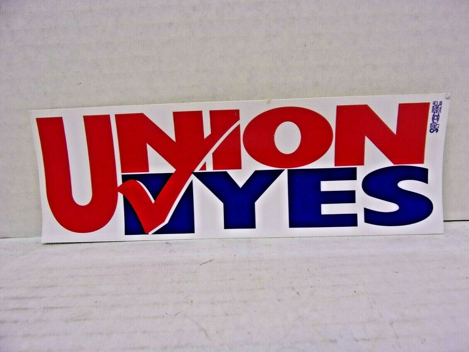 Union Yes Bumper Sticker 9 x 3 Rot Weiß und Blau Etsy