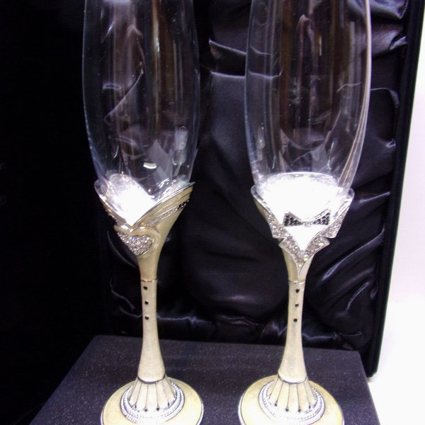 Things Remembered Wedding Flutes Etsy