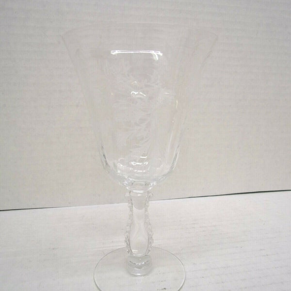 Mint Fostoria Heather pattern 6 1/4" Water Goblet