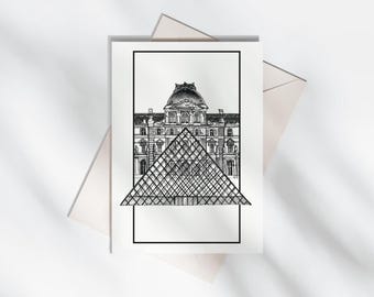 Carte Postale de Paris - Illustrations à la main
