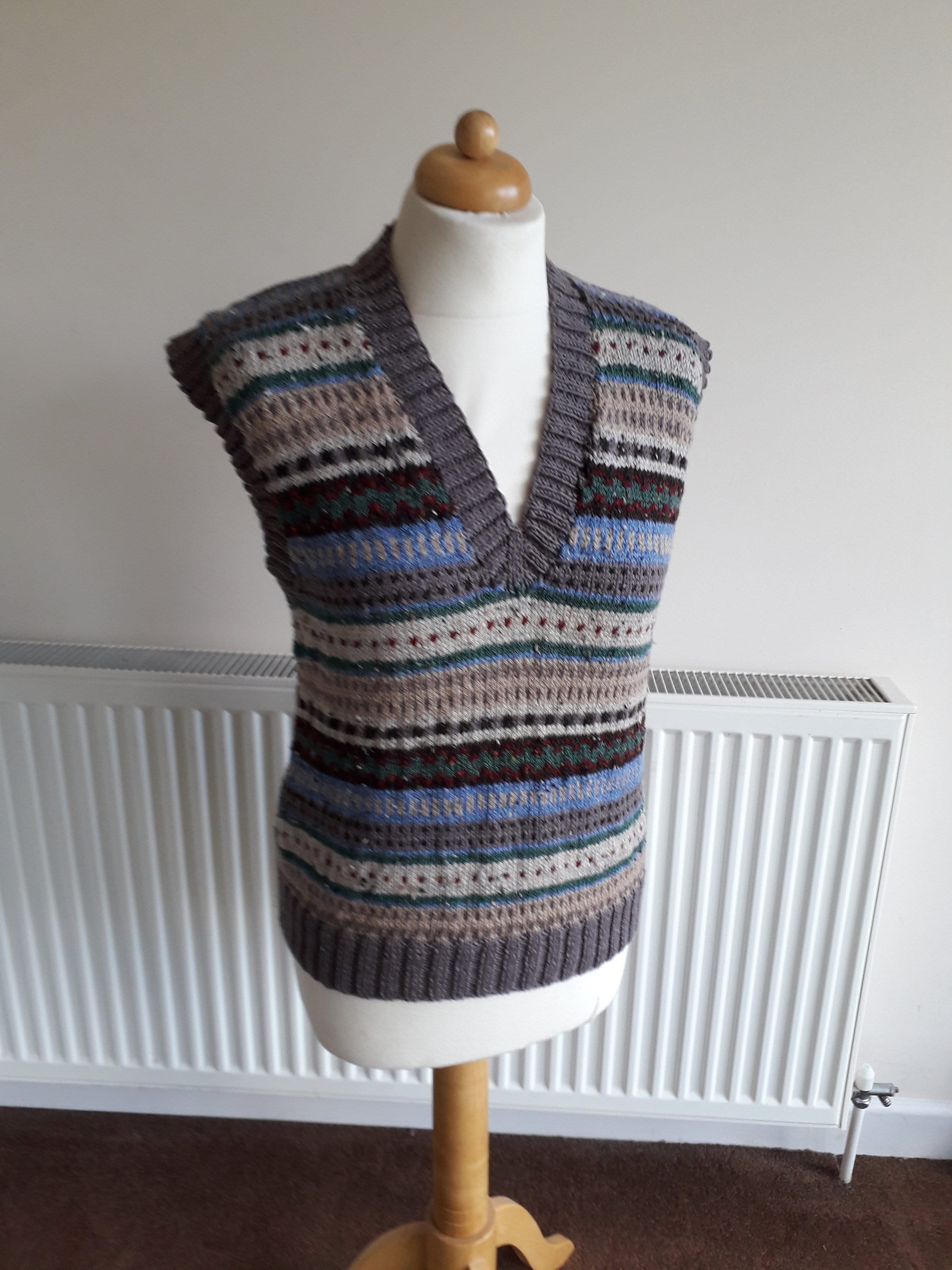 fair isle knitted vest