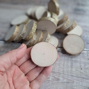 4cm hazel wood slices