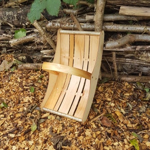 Flower gathering basket for her, garden trug basket for her, handmade garden basket for flowers, wood garden basket for home or garden image 7