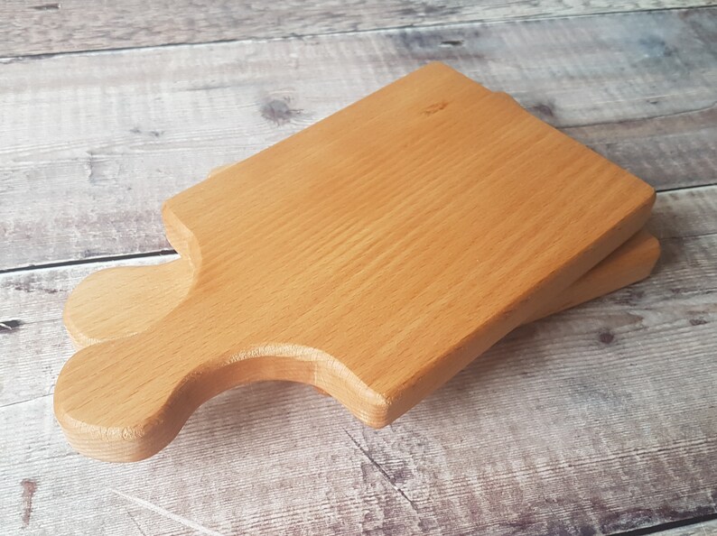 serving board individual mini cheese board Small paddle style mini cutting board chef gifts beech wood chopping board
