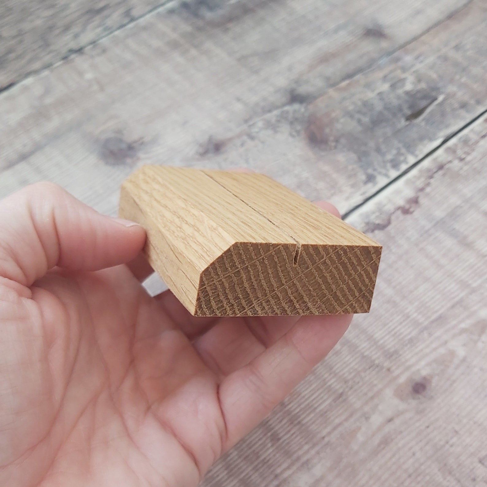 3 Wide Wooden Price Tag Holder 7.5cm Single Card Holder Etsy