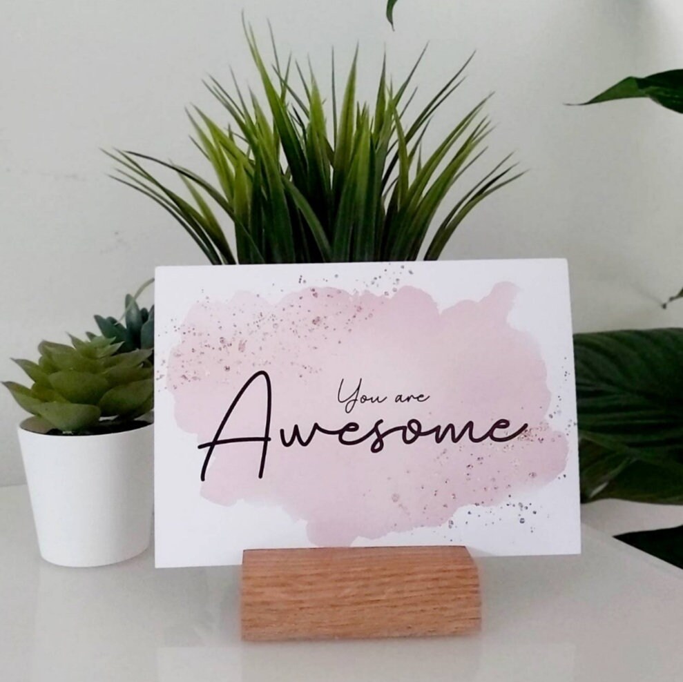 3 Wide Wooden Price Tag Holder 7.5cm Single Card Holder Etsy UK