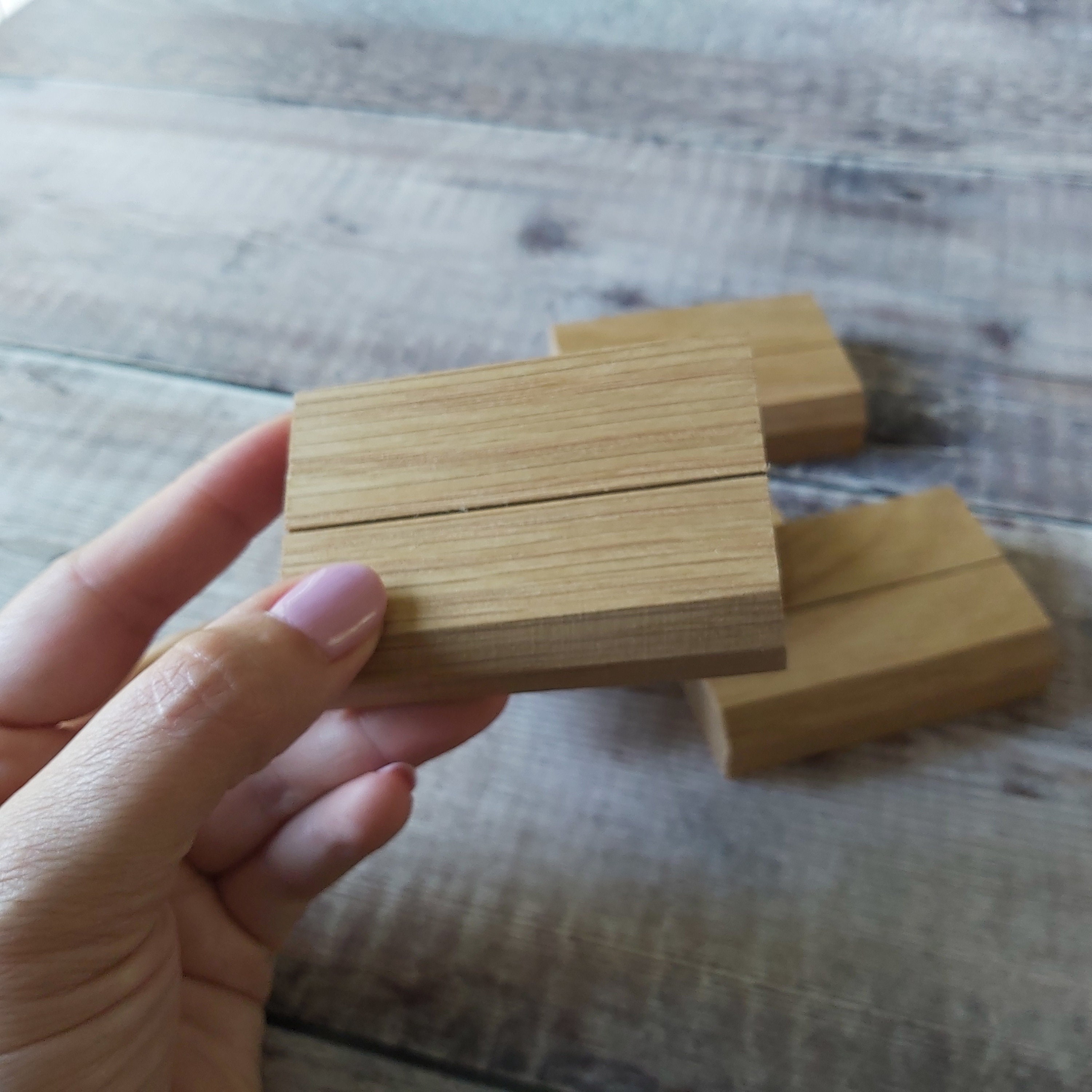 3 Wide Wooden Price Tag Holder 7.5cm Single Card Holder Etsy UK