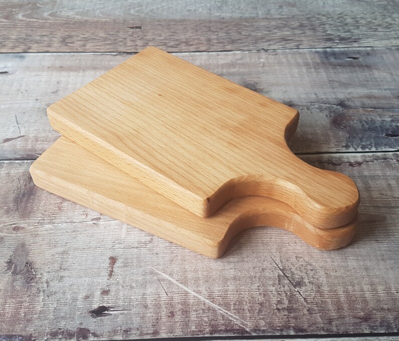 serving board individual mini cheese board Small paddle style mini cutting board chef gifts beech wood chopping board