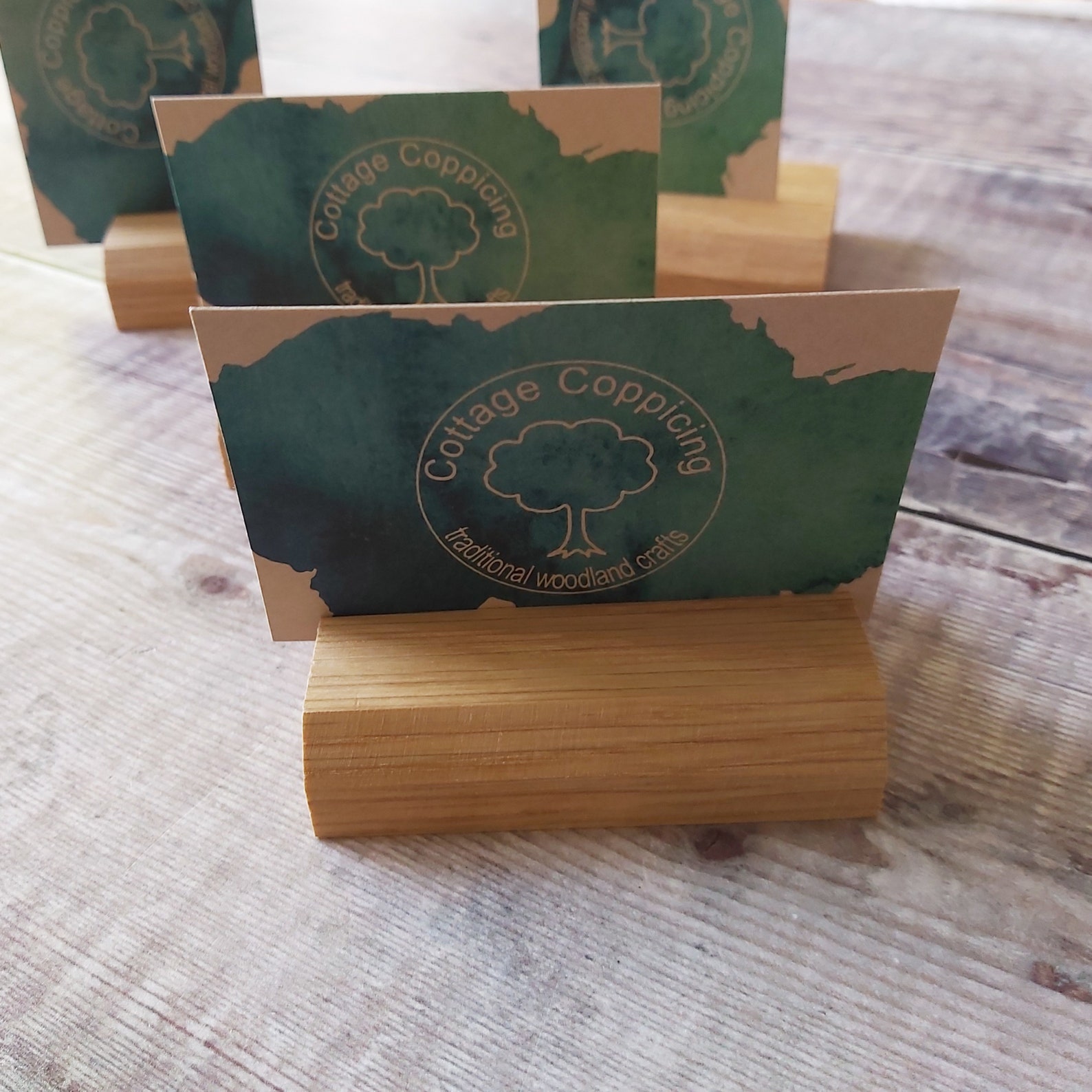 3 Wide Wooden Price Tag Holder 7.5cm Single Card Holder Etsy