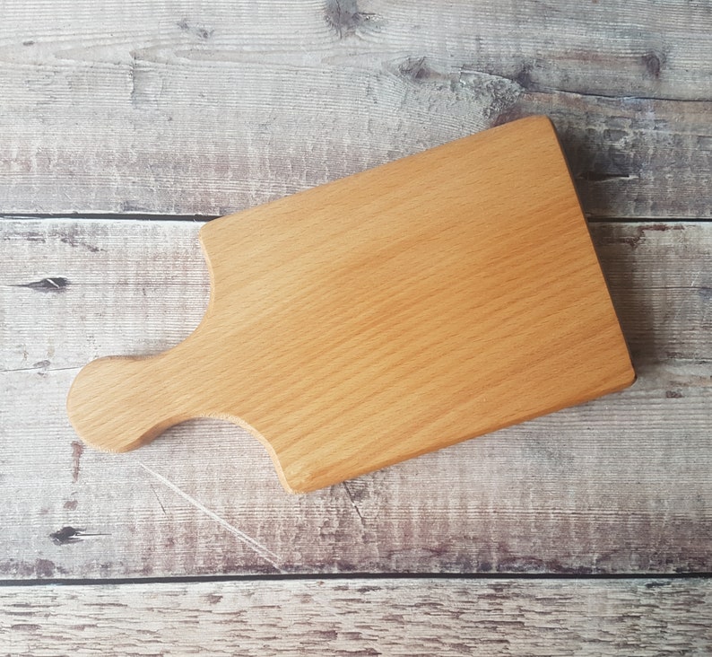 serving board individual mini cheese board Small paddle style mini cutting board chef gifts beech wood chopping board