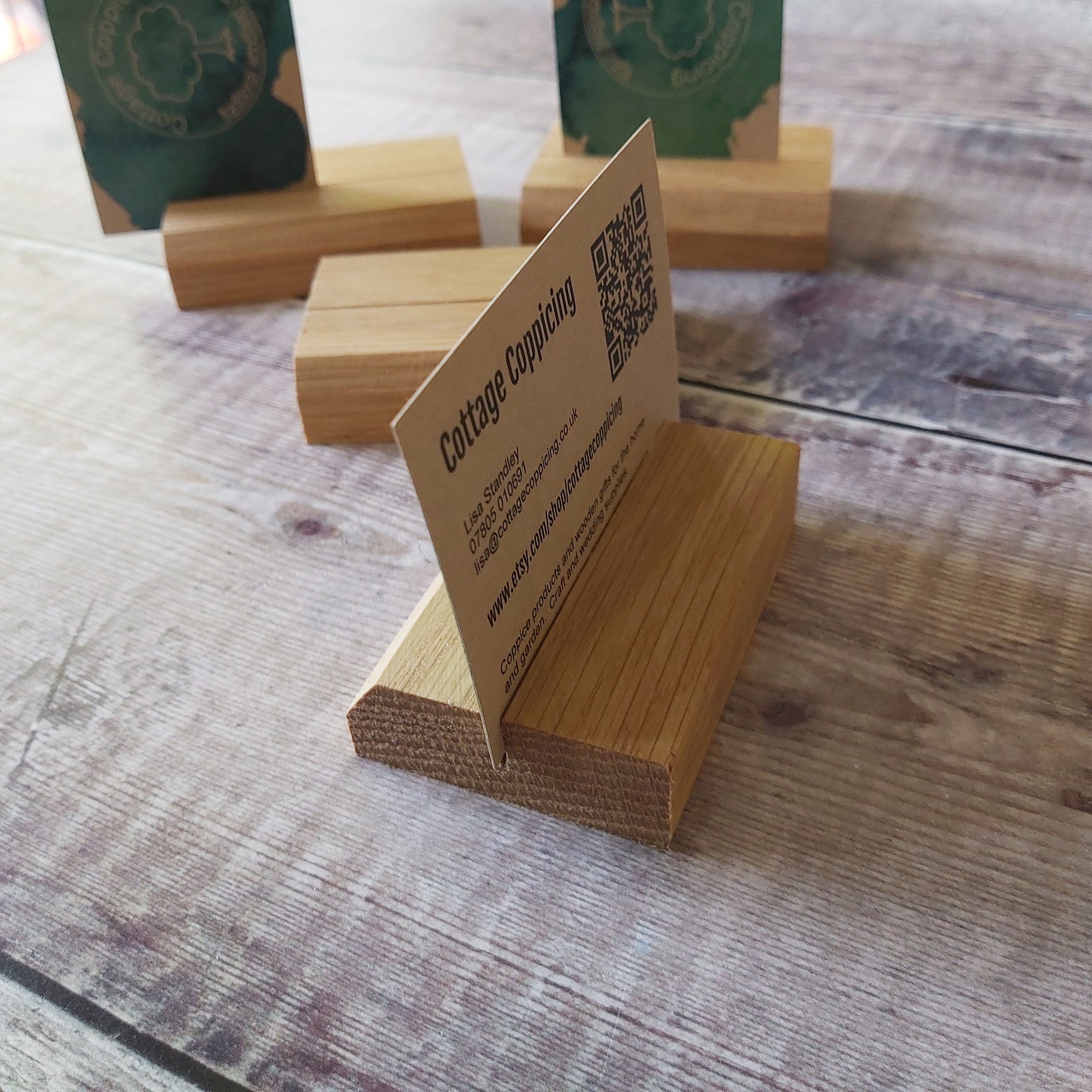3 Wide Wooden Price Tag Holder 7.5cm Single Card Holder Etsy UK