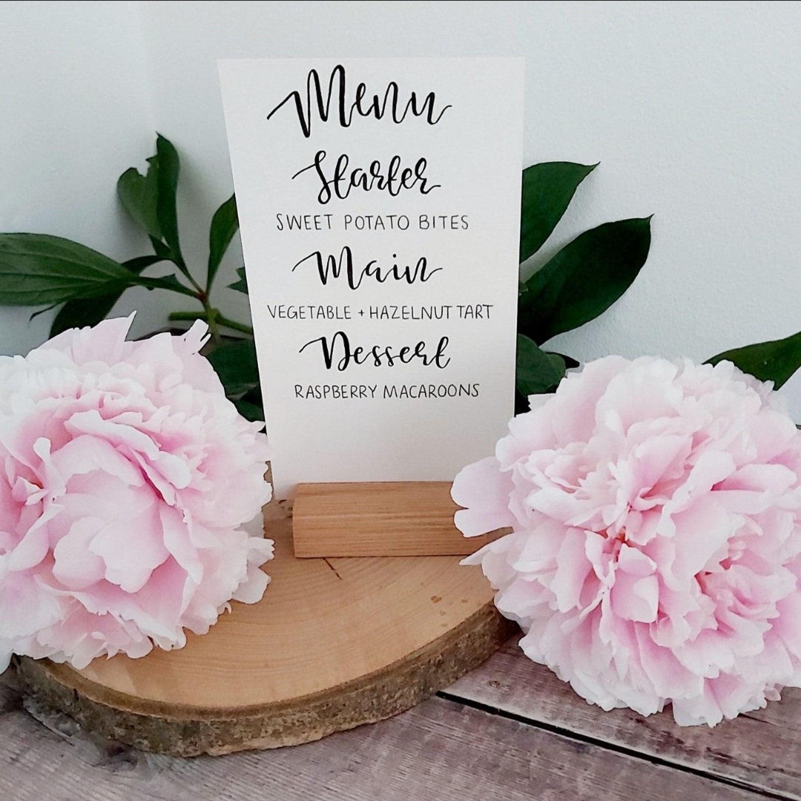 3 Wide Wooden Price Tag Holder 7.5cm Single Card Holder Etsy