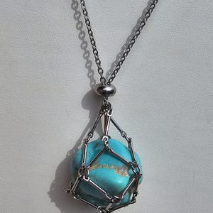 Sleeping Beauty Turquoise Nugget Necklace