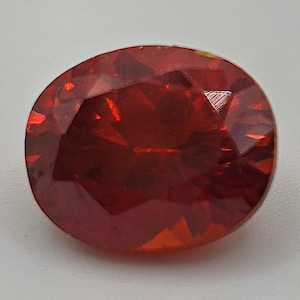 Zincite Faceted Gemstone-1