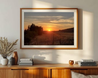 Sunset Corral Landscape Print Photo Digital Download