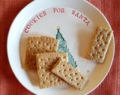 Cookies for Santa Plate, Christmas Dish, Christmas Gift