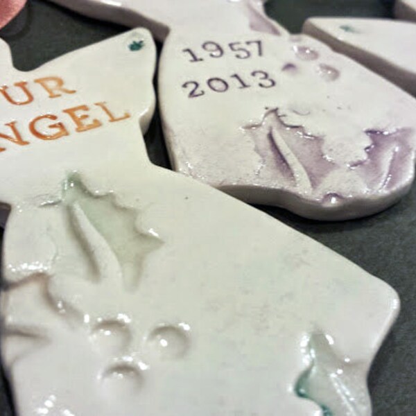 Memorial Angel Ornament, Heirloom Christmas Ornament