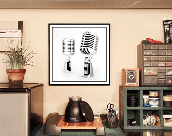 VINTAGE SHURE 55 Microphone Lamp | Etsy