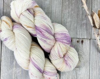 Hand Dyed Yarn Superwash Merino . Fingering . 400 yards . 100 g . Moonlight .  Colorway Xerox