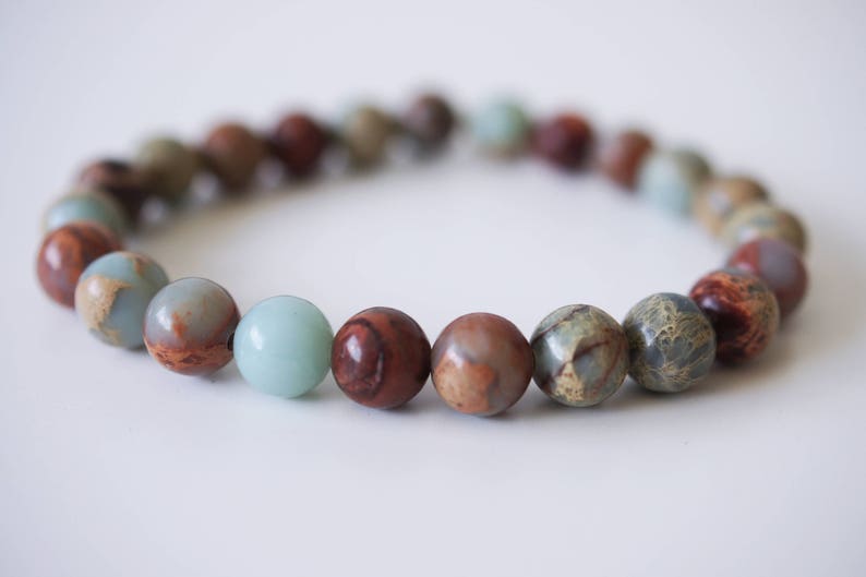 Impression Jasper Woven Bracelet-Multi Colored 805m