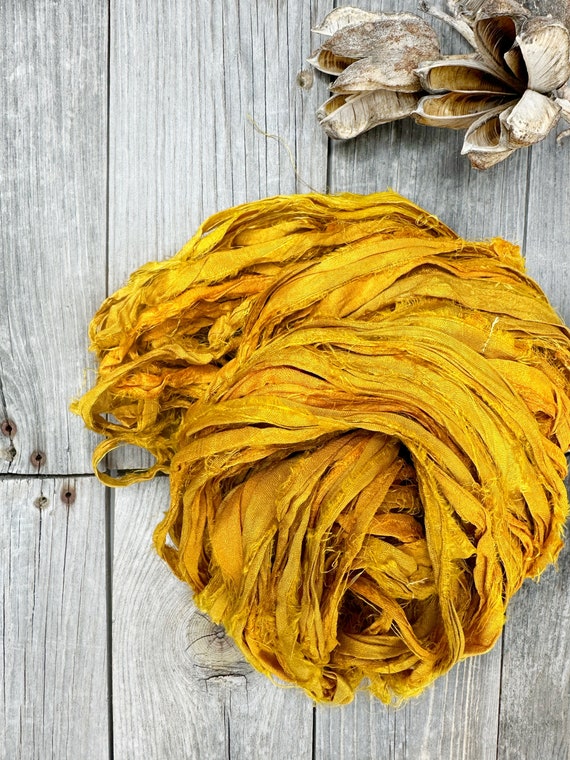 Sari Silk Ribbon . Recycled Sari Silk Ribbon . Soft Ribbon . Weaving Supplies . Wedding Ribbon . Multiple Colors