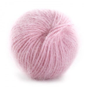 Belangor . 100% French Angora . Galler Yarns Cherry Blossom