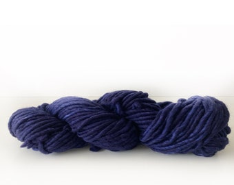 SW Merino and Nylon . Kettle Dyed . 76 yards . 100 g . Single Ply . Super Bulky. Wild Lilac Moon's Moon color "Deep Space "