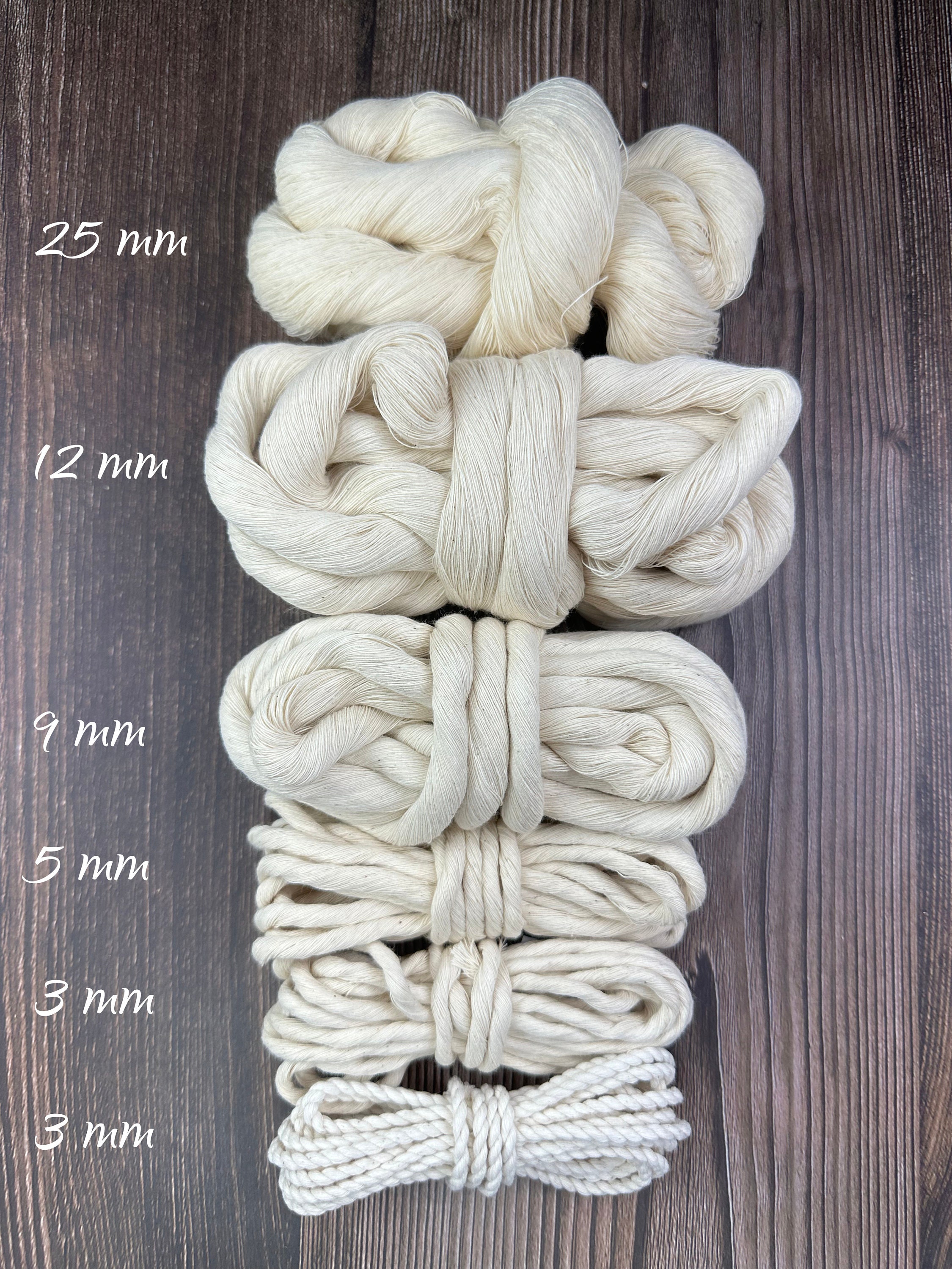 Cotton String. Soft Bulky Cotton String . Weaving Supplies . Multiple ...